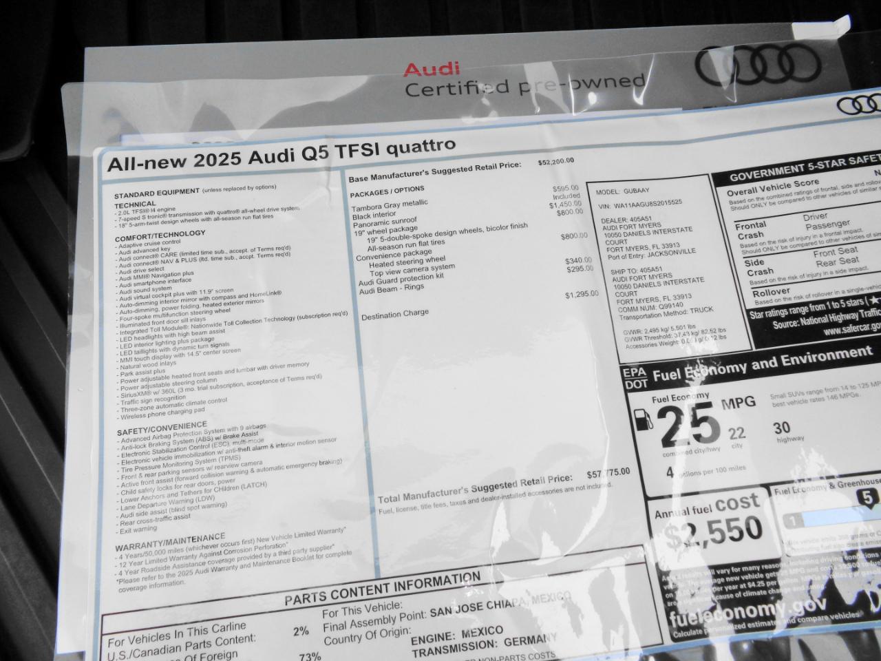 Audi Q5 Premium 2.0 TFSI quattro 2025