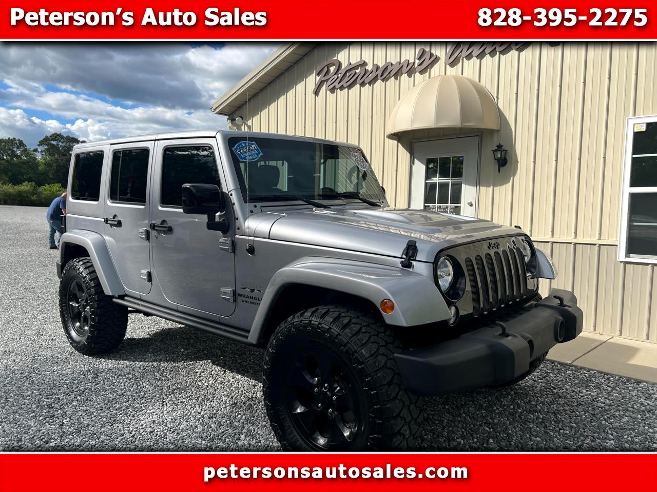Used 2015 Jeep Wrangler Unlimited Sahara 4WD for Sale in Forest City NC  28043 Peterson's Auto Sales