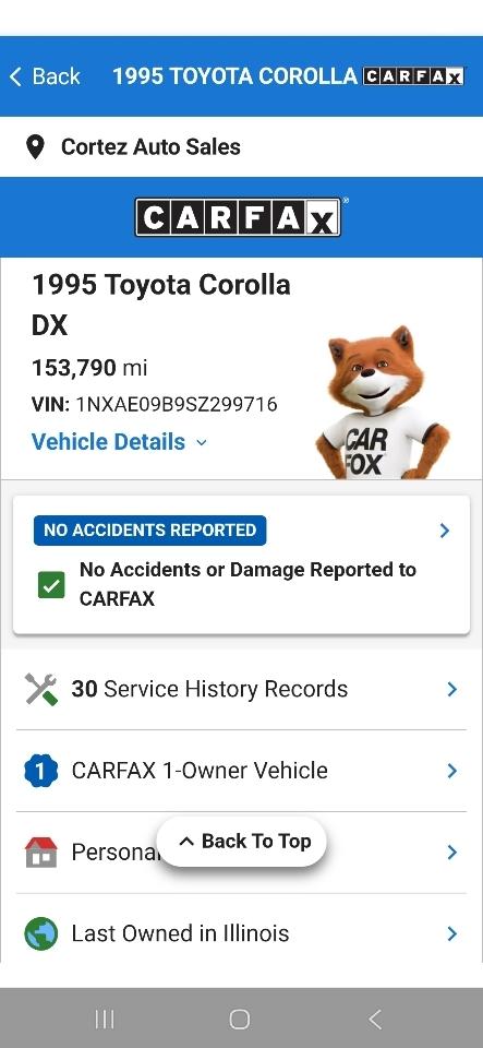 Toyota Corolla DX 1995
