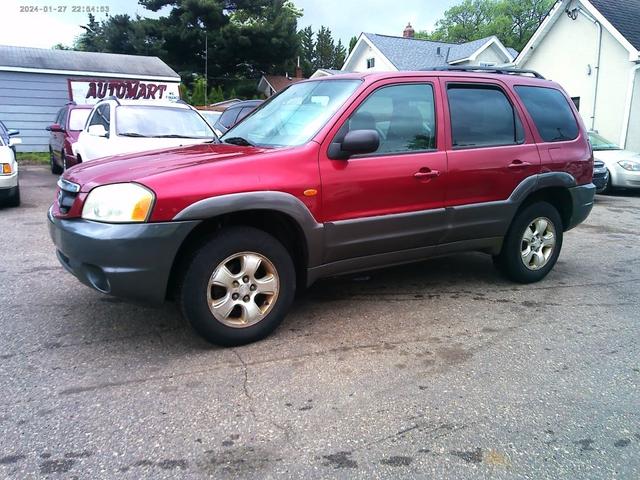 Red 2003 Mazda Tribute LX V6 4WD SUV / Crossover Four-Wheel Drive Automatic