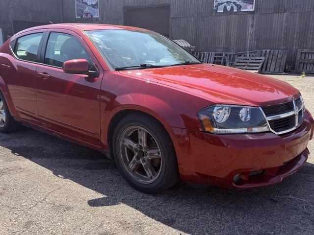 Red 2008 Dodge Avenger Sedan Front-Wheel Drive Automatic