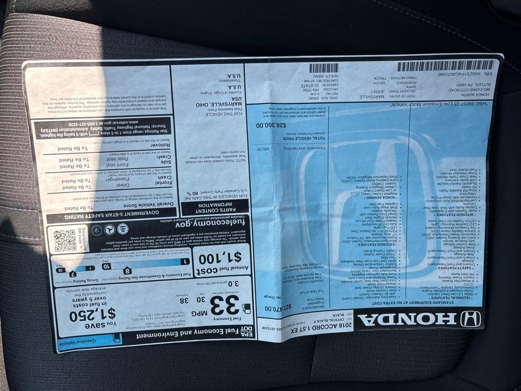 Honda Accord  2018