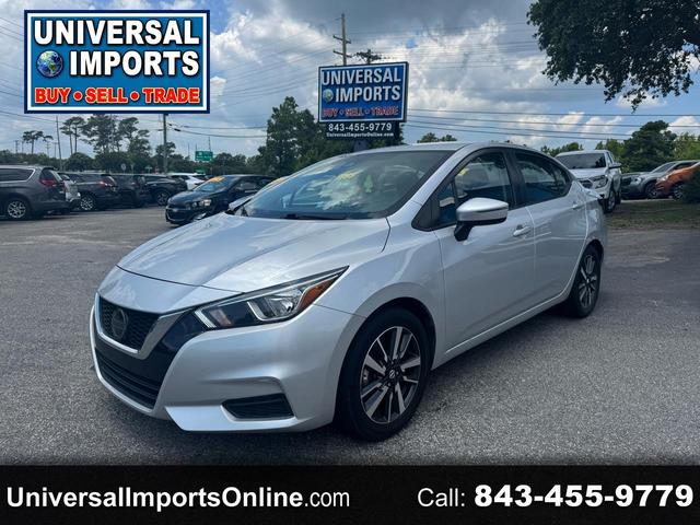 Silver 2021 Nissan Versa Sedan Front-Wheel Drive Automatic