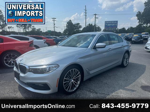Silver 2017 BMW 5 Series Sedan Rear-Wheel Drive Automatic