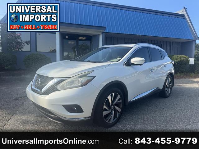 White 2015 Nissan Murano SUV / Crossover Front-Wheel Drive Automatic