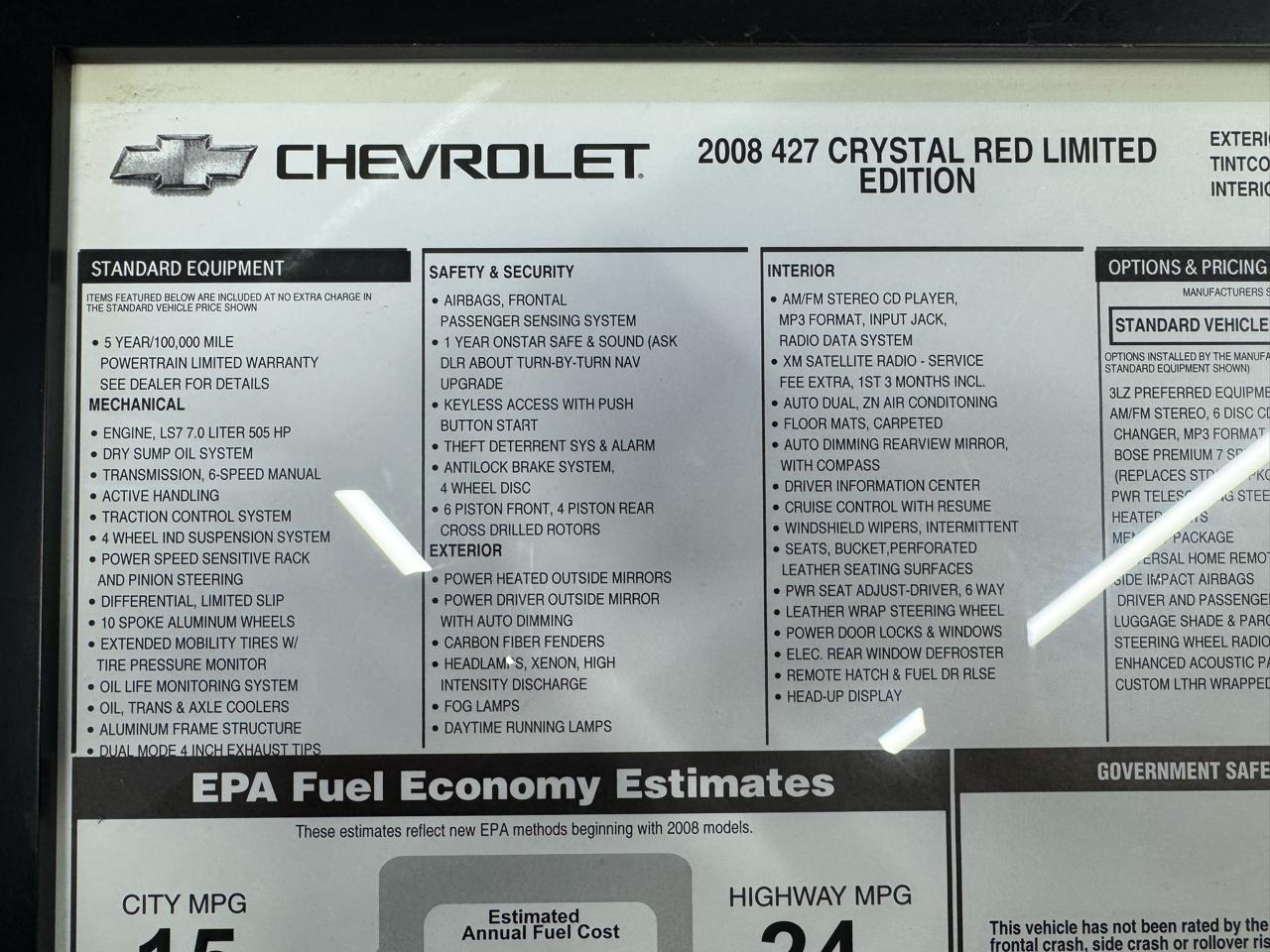 Chevrolet Corvette  2008