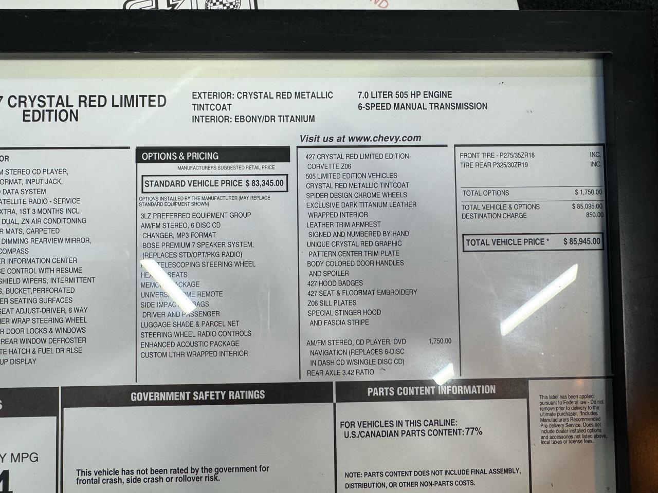 Chevrolet Corvette  2008