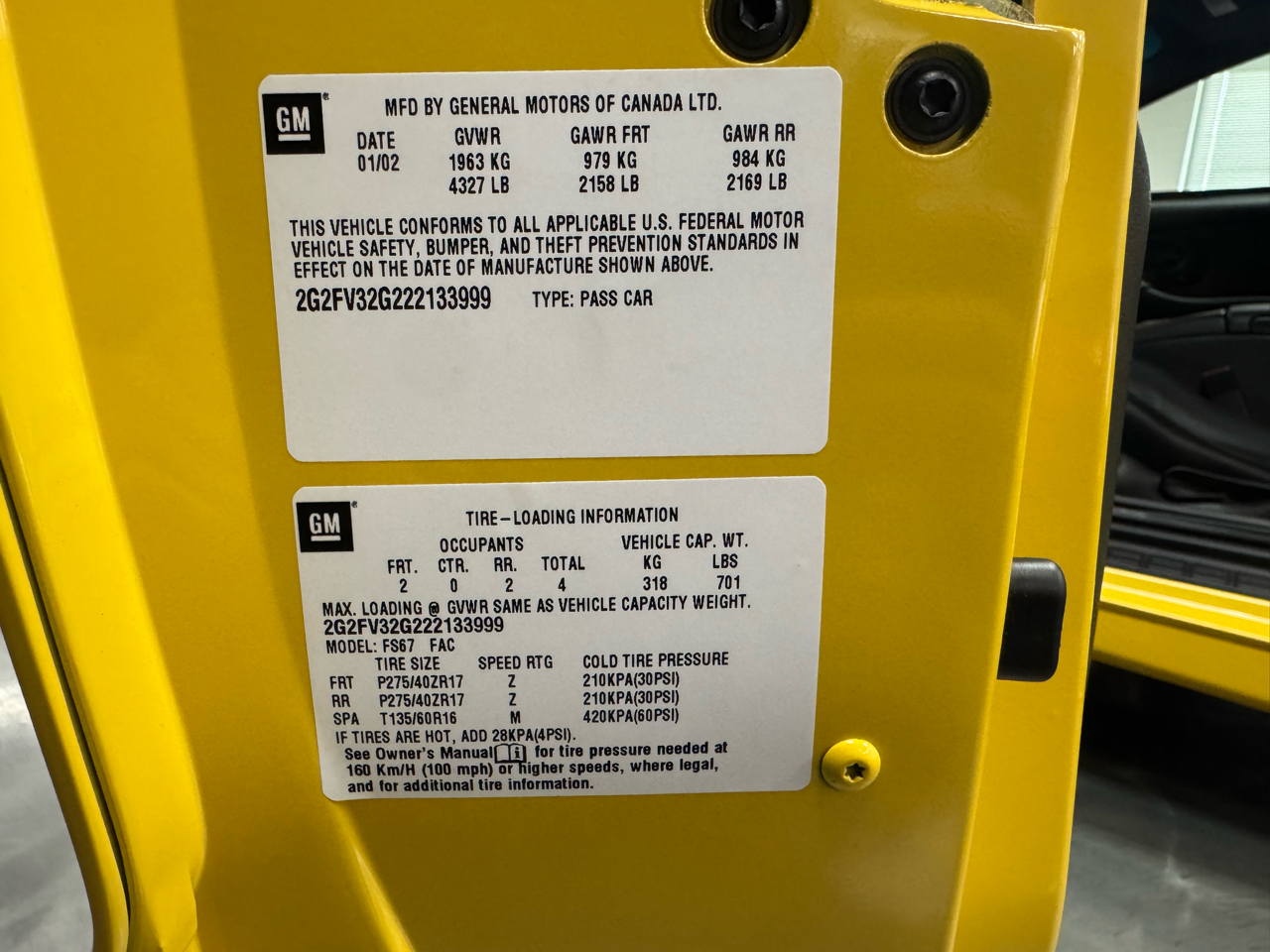 Pontiac Firebird Trans Am  2002