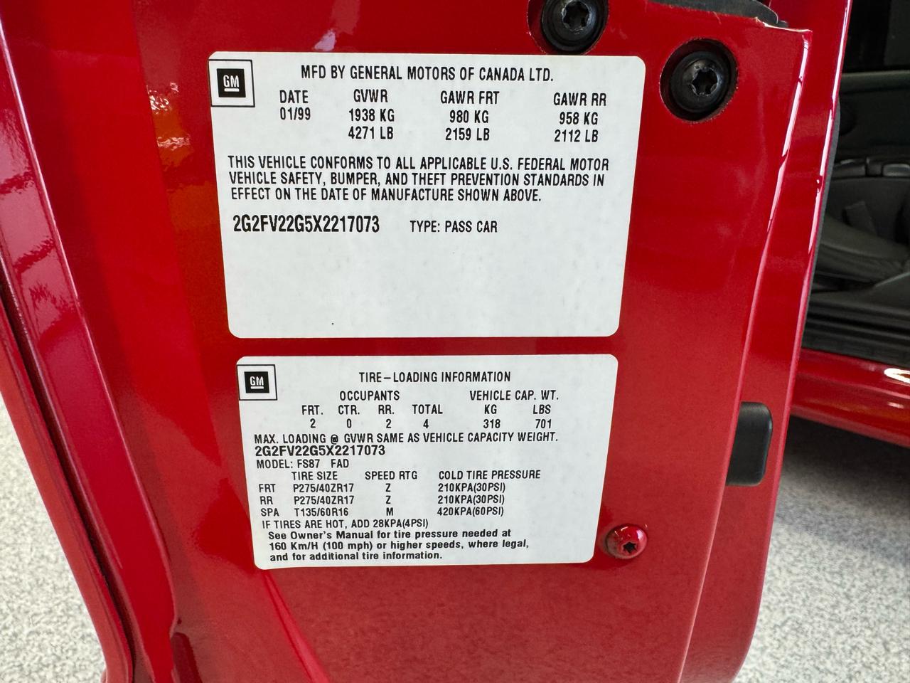 Pontiac Firebird  1999