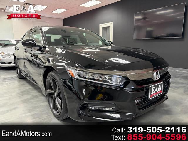 Black 2018 Honda Accord Sedan Front-Wheel Drive Automatic