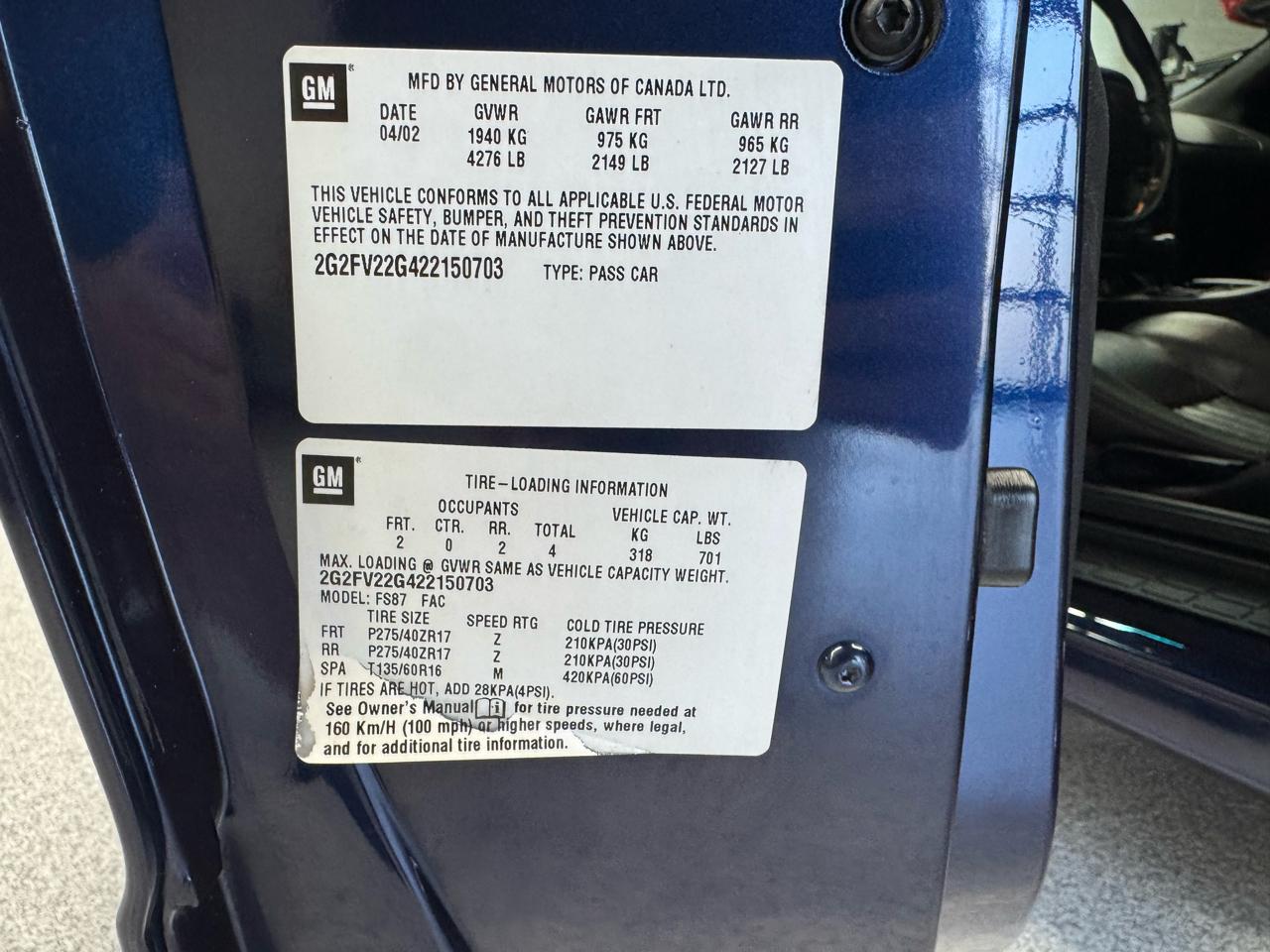 Pontiac Firebird  2002