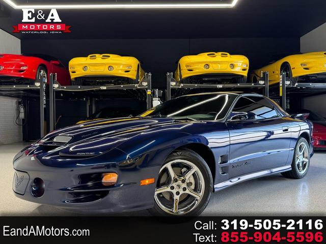 Blue 2002 Pontiac Firebird Trans Am Coupe Rear-Wheel Drive 6-Speed Manual