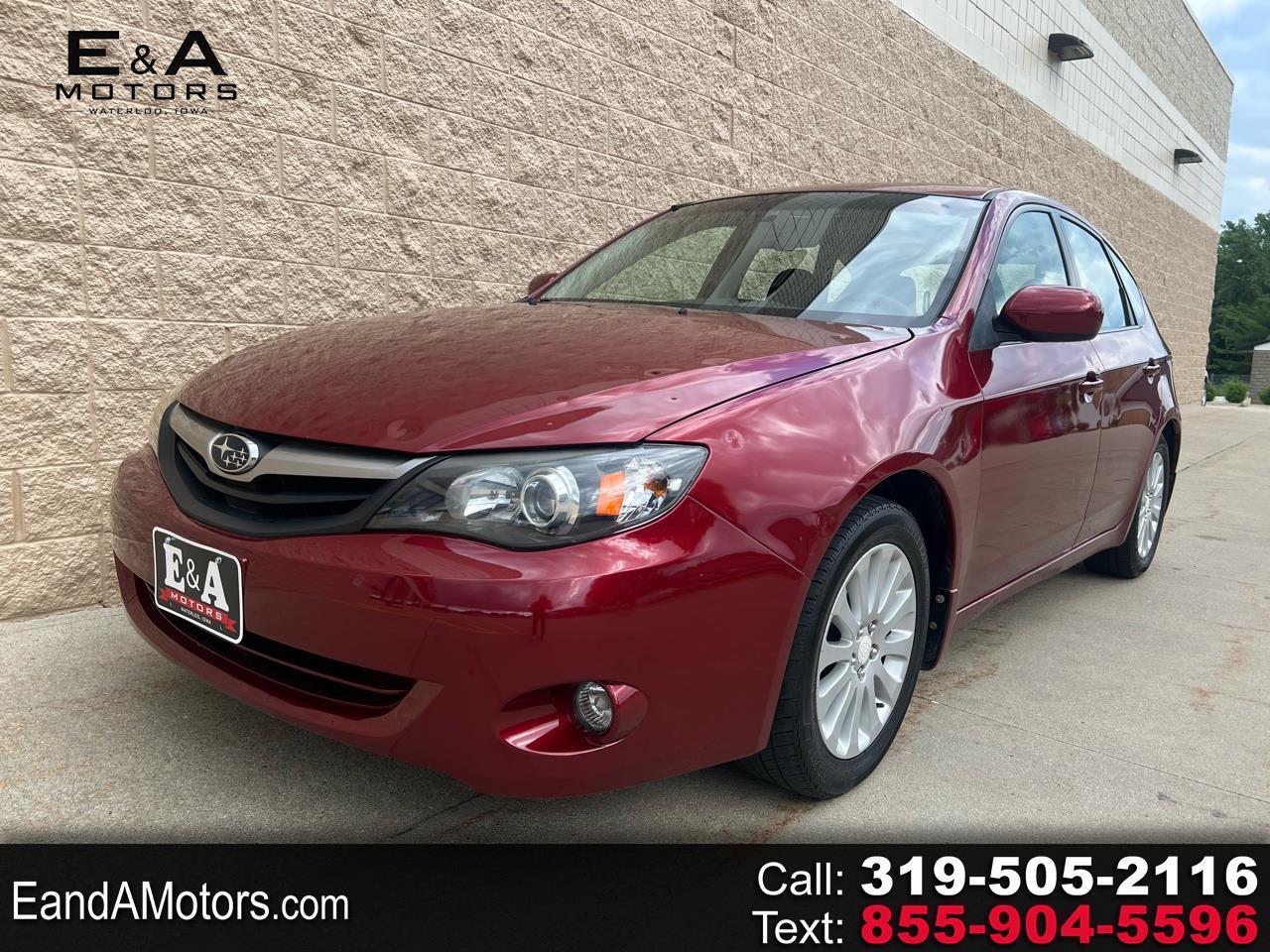 Red (Maroon) 2011 Subaru Impreza Hatchback All-Wheel Drive Automatic