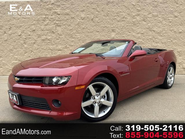 Red (Maroon) 2015 Chevrolet Camaro Convertible Rear-Wheel Drive Automatic
