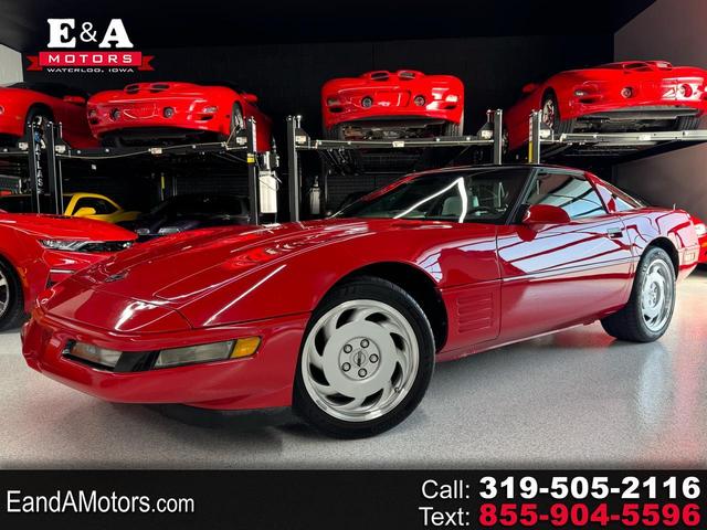 Red 1992 Chevrolet Corvette Coupe Rear-Wheel Drive 6-Speed Manual