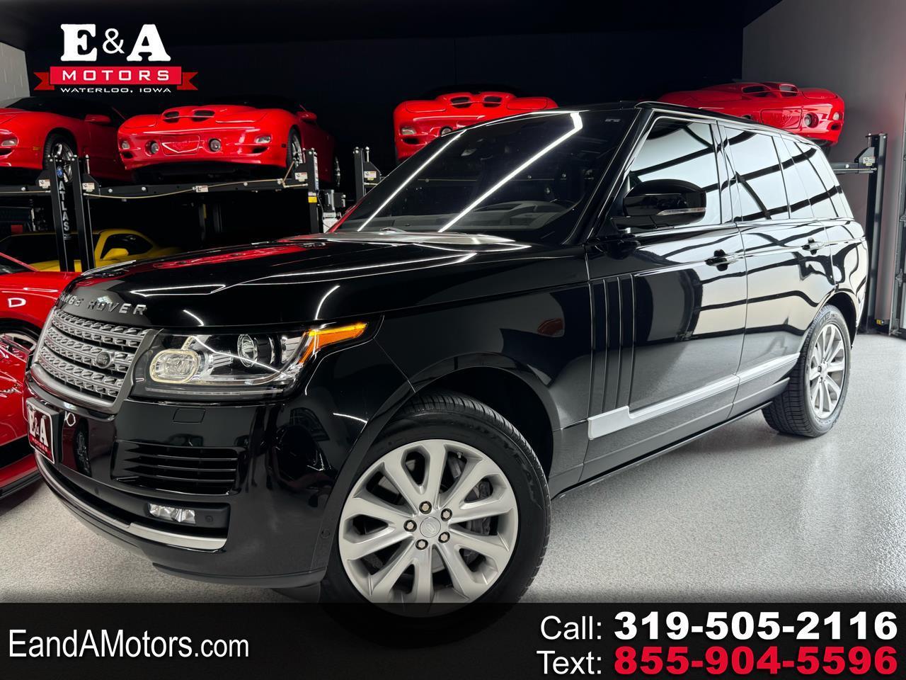 Black 2016 Land Rover Range Rover SUV / Crossover All-Wheel Drive Automatic