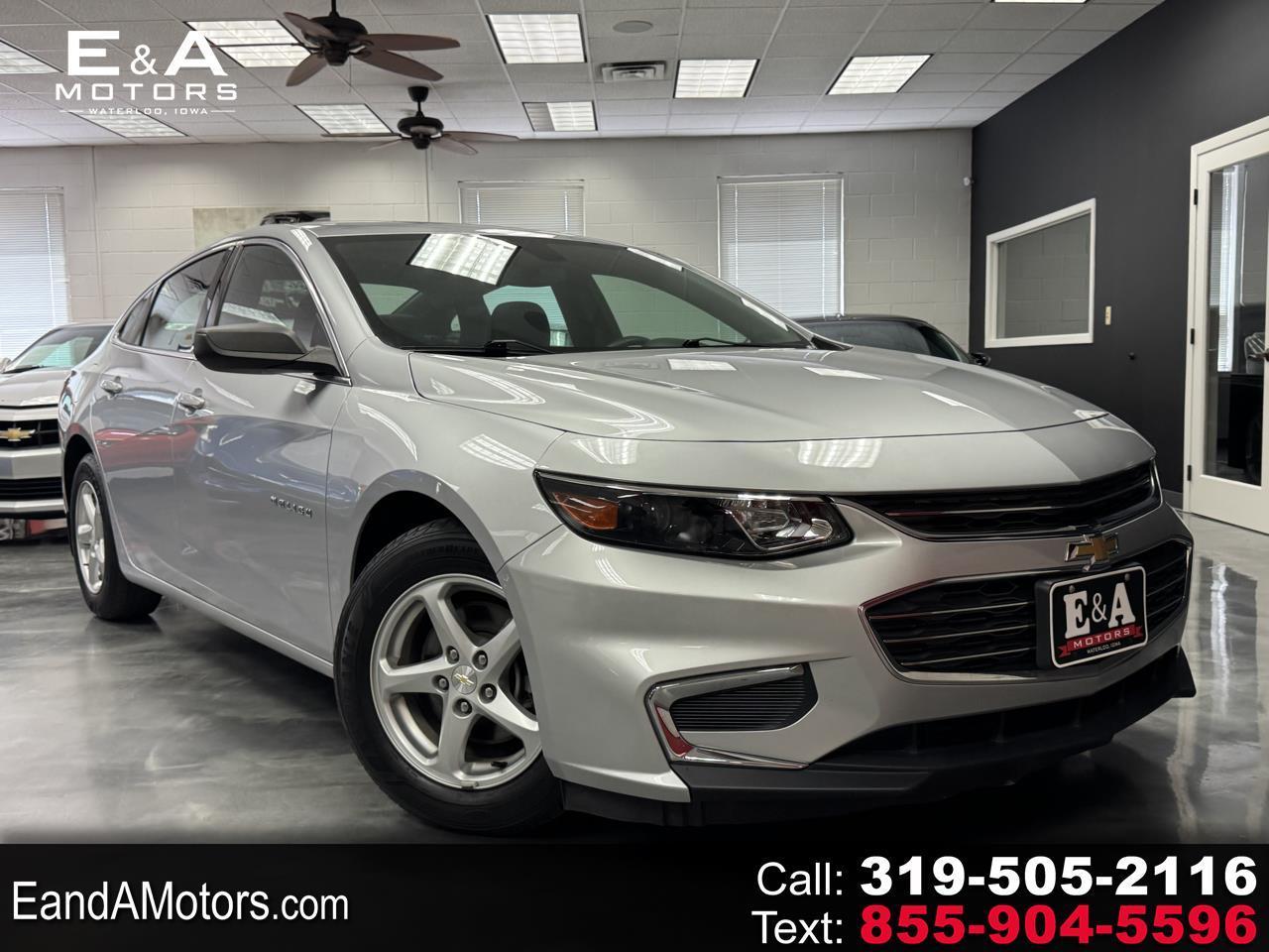 Silver 2016 Chevrolet Malibu Sedan Front-Wheel Drive Automatic