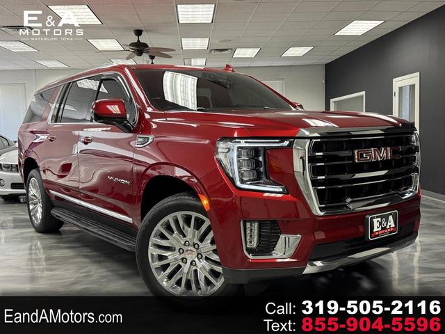 Red (Maroon) 2022 GMC Yukon XL SUV / Crossover Four-Wheel Drive Automatic