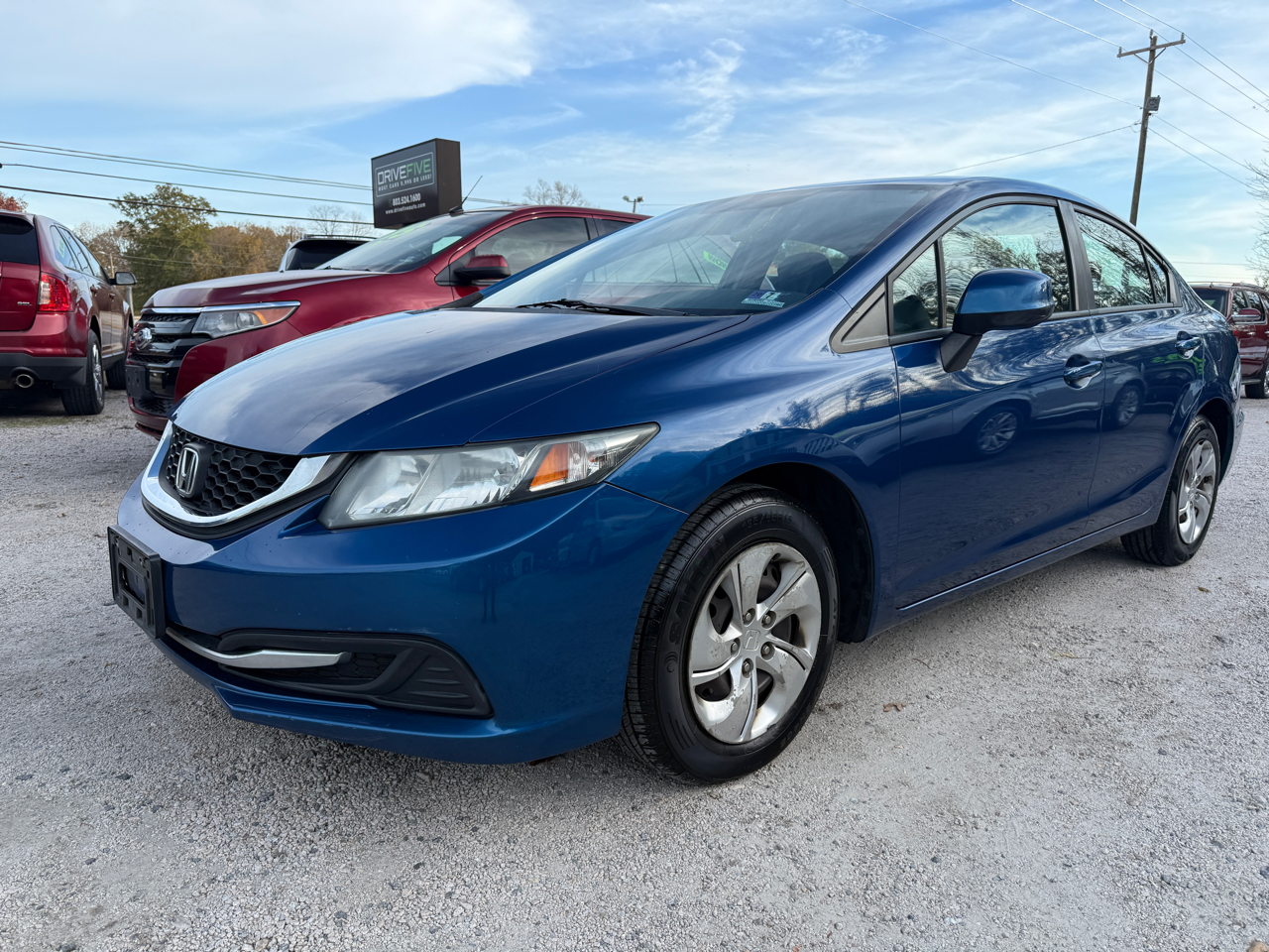 2013 Honda Civic 4dr Sdn LX "A" Auto w/Air, ABS