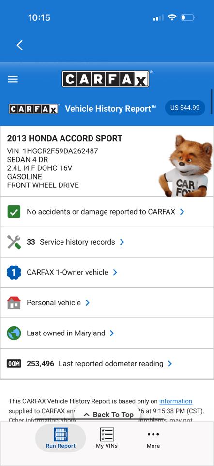 Honda Accord Sport 2013