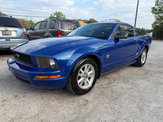 Blue 2009 Ford Mustang V6 Coupe RWD Coupe Rear-Wheel Drive Automatic