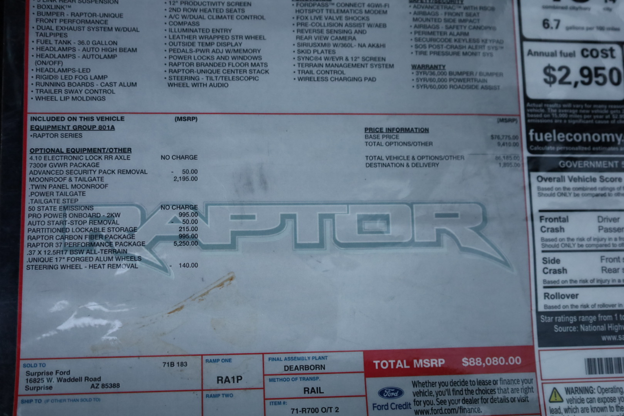 Ford F-150 Raptor SuperCrew 4WD 2023