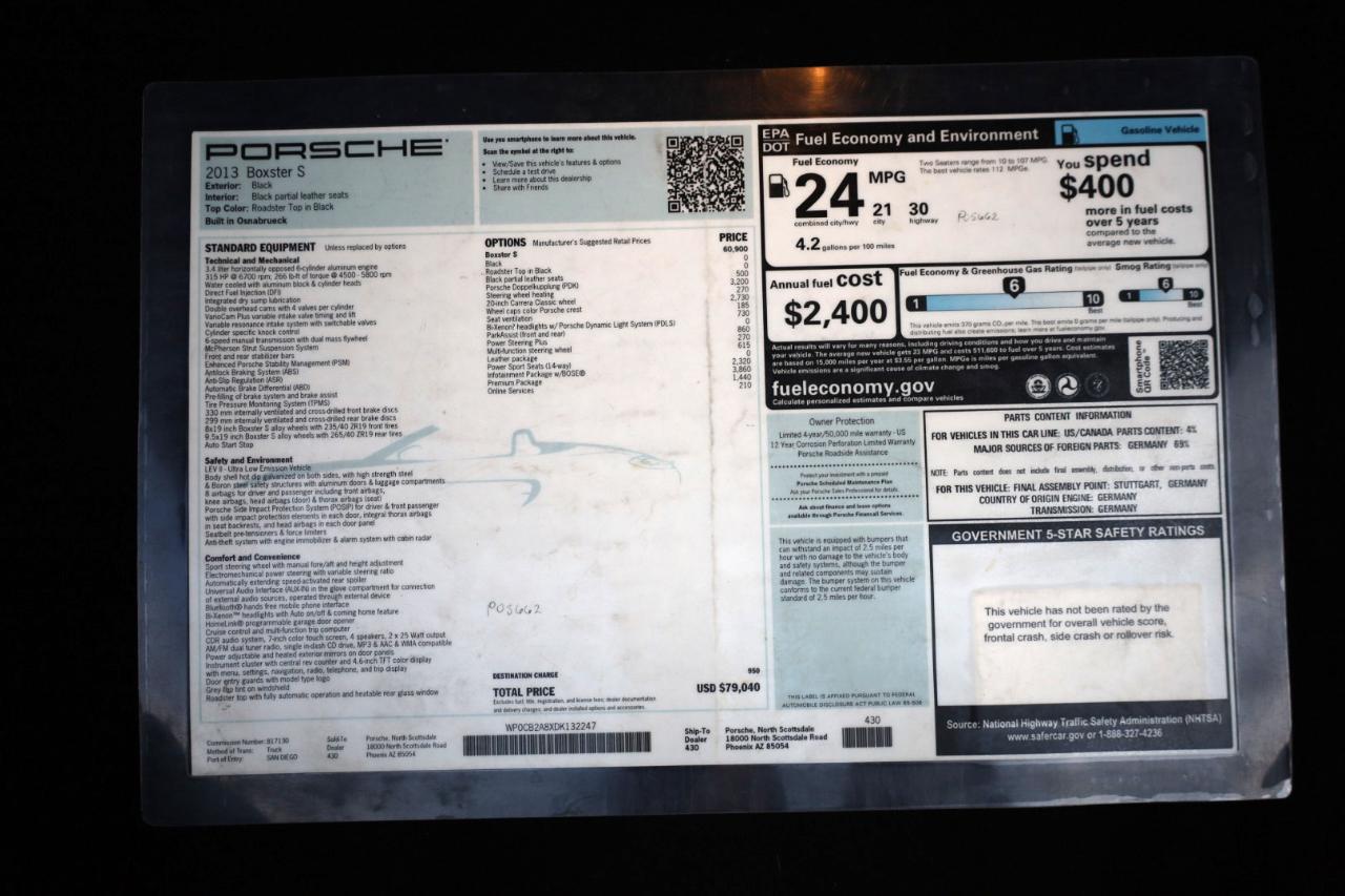 Porsche Boxster S 2013