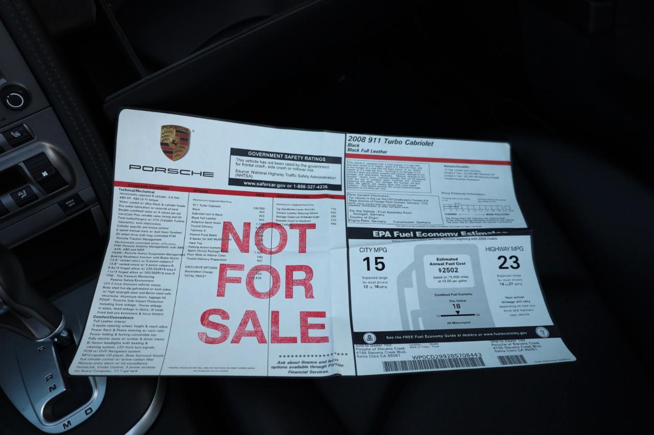 Porsche 911 Turbo Cabriolet 2008