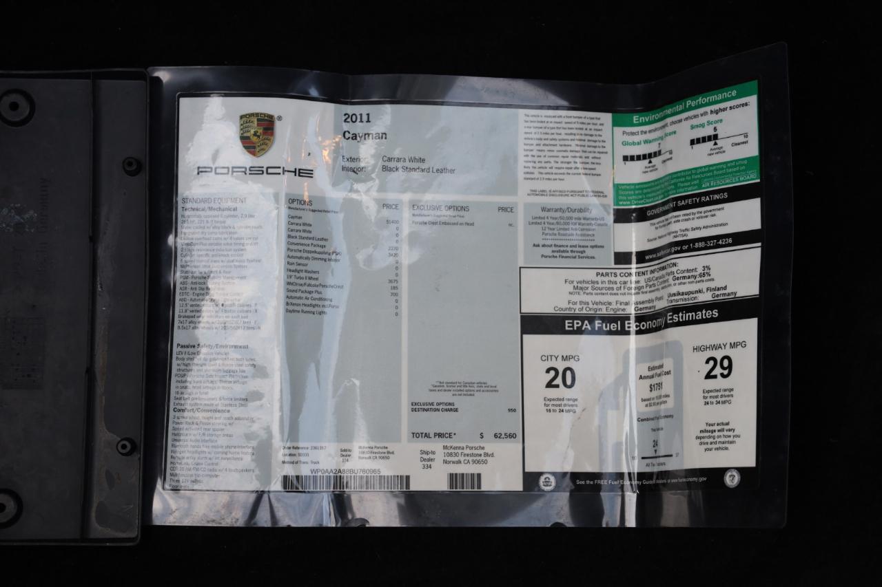 Porsche Cayman Base 2011