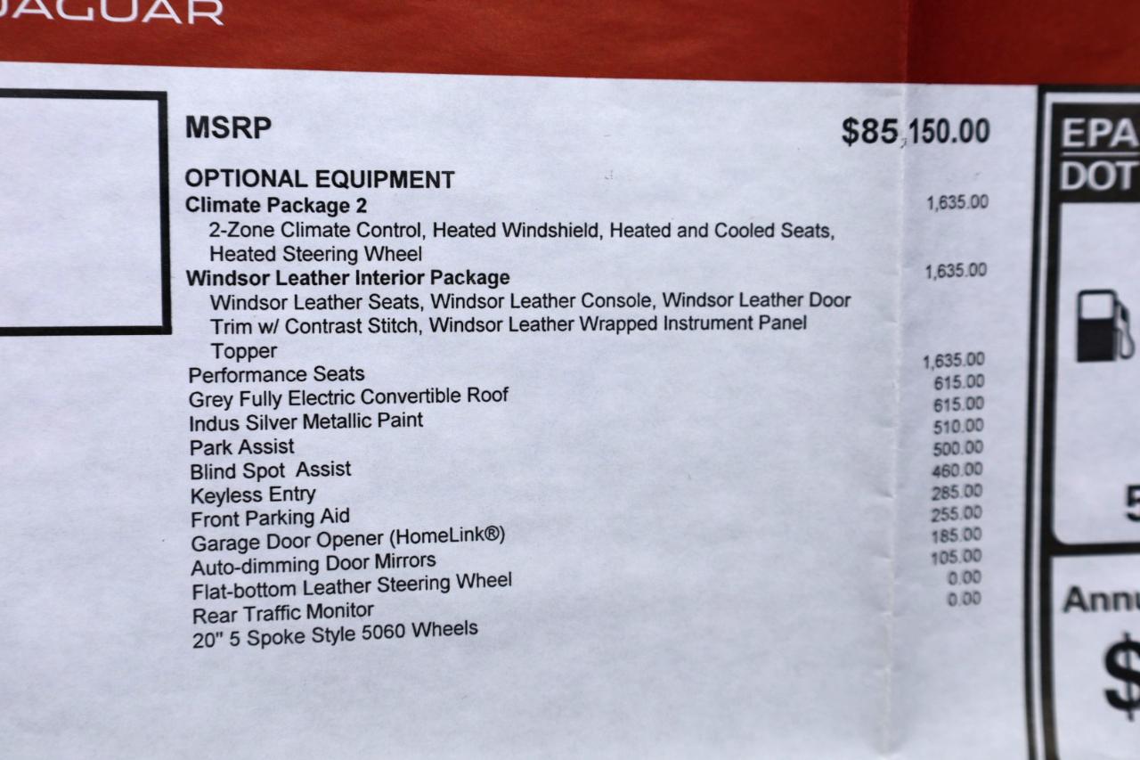 Jaguar F-Type R-Dynamic Convertible 8A 2019