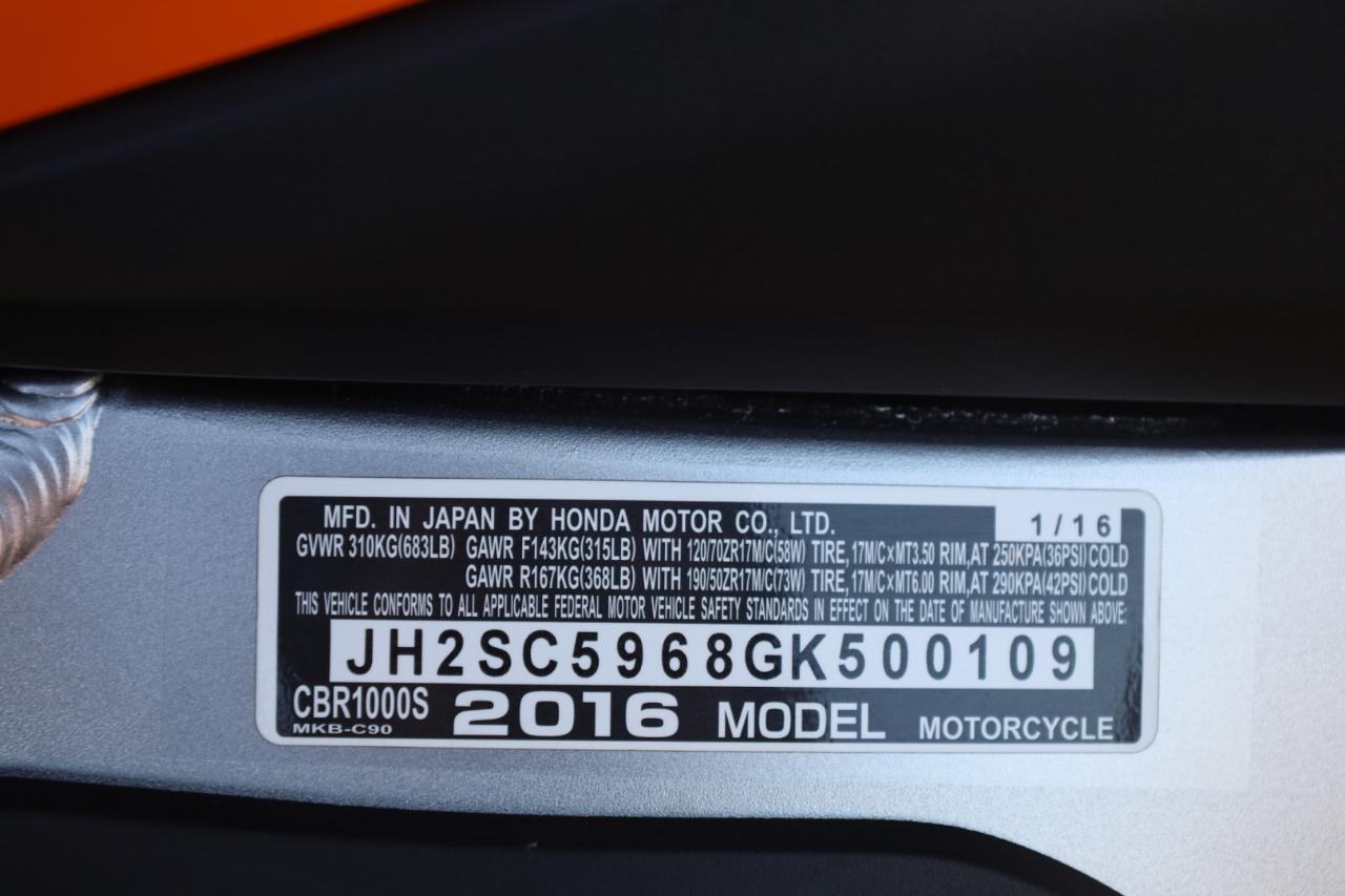 Honda CBR1000RR SP  2016