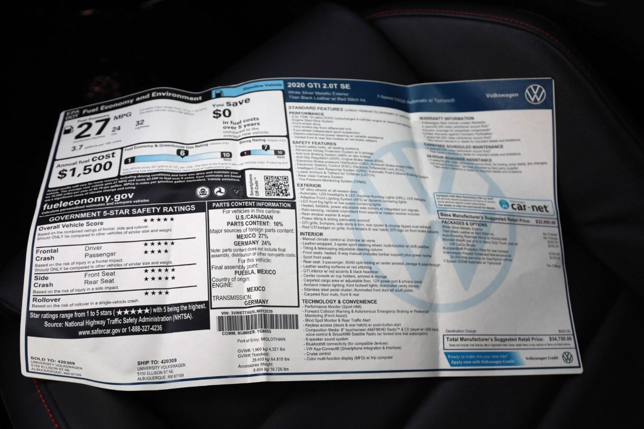 Volkswagen Golf GTI SE 2020