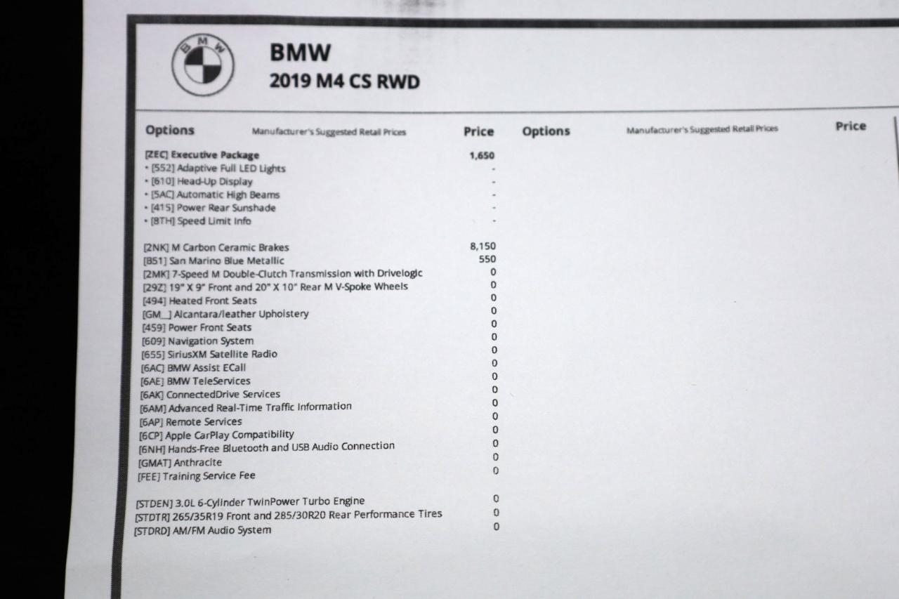 BMW M4 CS Coupe 2019