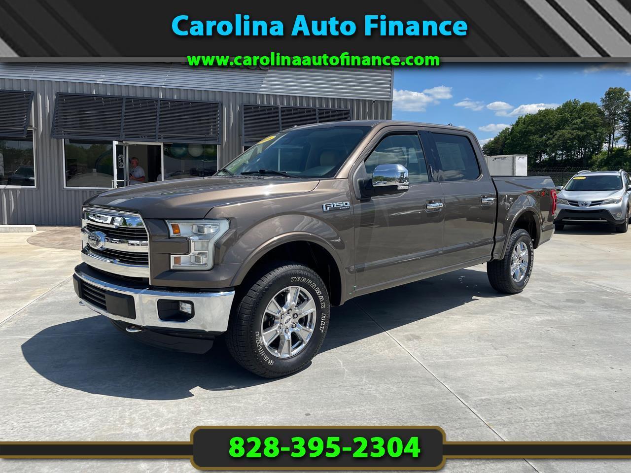 Used 2016 Ford F150 Lariat SuperCrew 4WD for Sale in Forest City NC