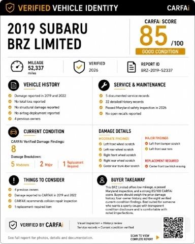 Subaru BRZ Limited 6A 2019