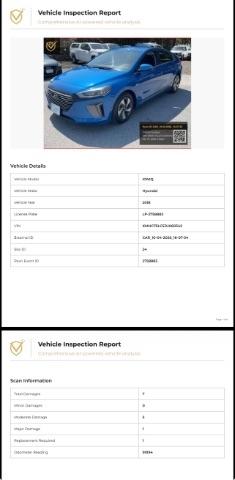 Hyundai Ioniq Hybrid Blue 2018