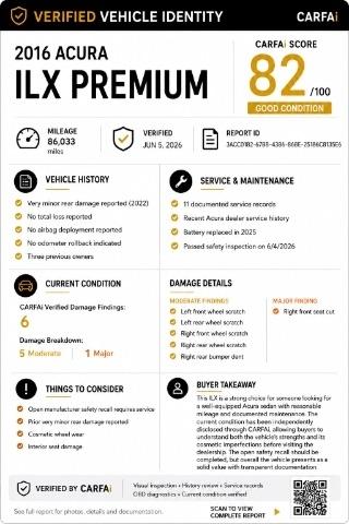 Acura ILX 8-Spd AT w/ Premium Package 2016