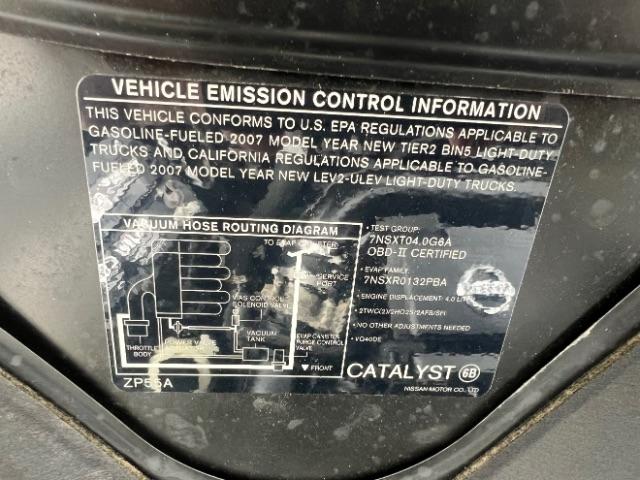 Nissan Frontier LE Crew Cab Long Bed 4WD 2007