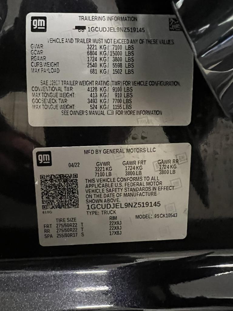 Chevrolet Silverado 1500 High Country Crew Cab 4WD 2022