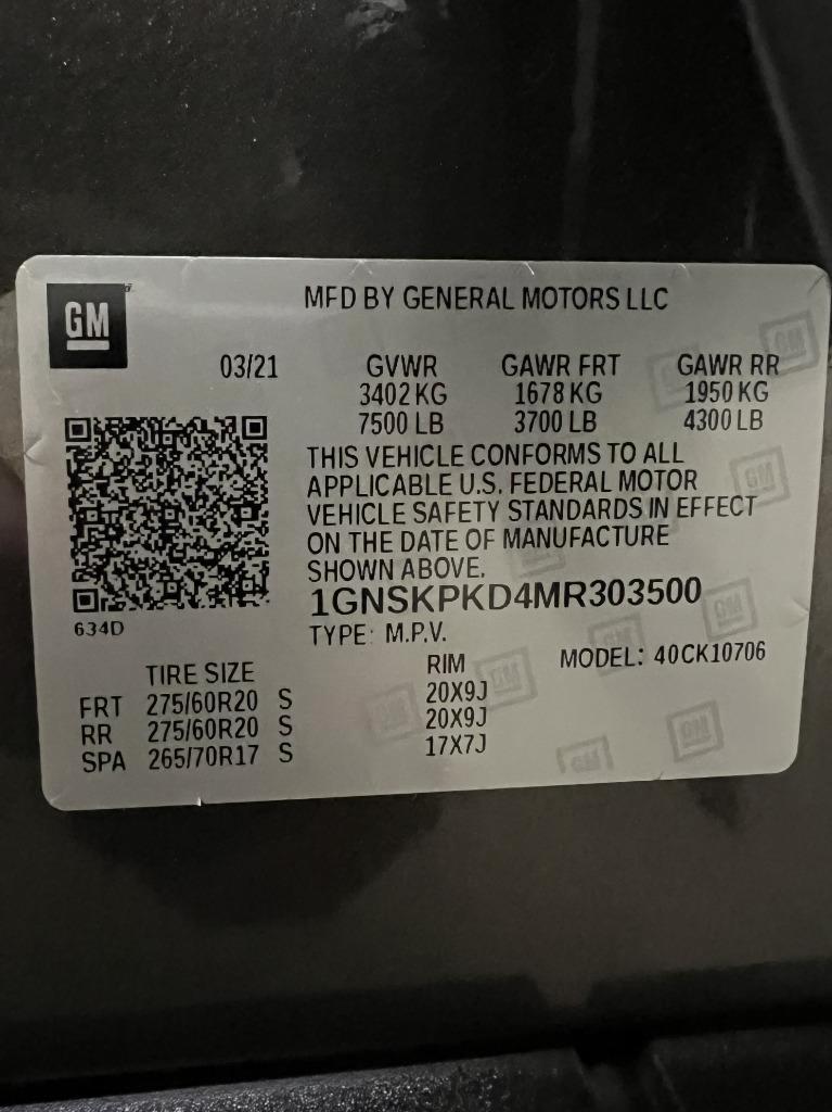 Chevrolet Tahoe Z71 2021