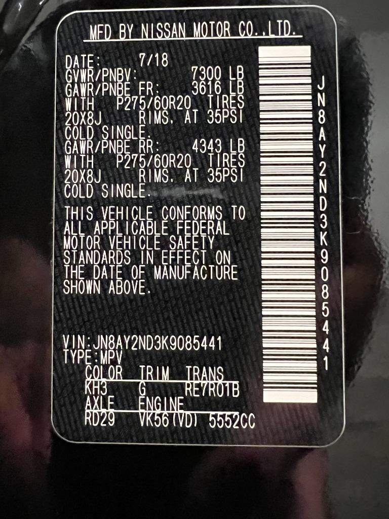 Nissan Armada Platinum 2WD 2019