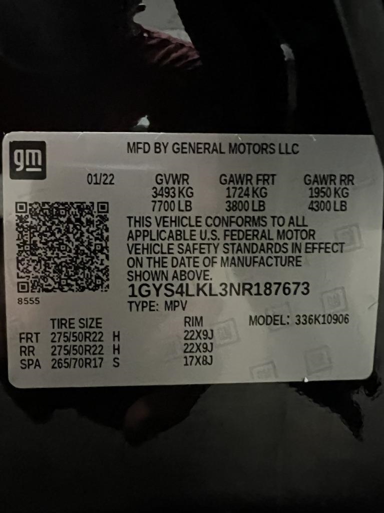 Cadillac Escalade ESV Premium Luxury 4WD 2022