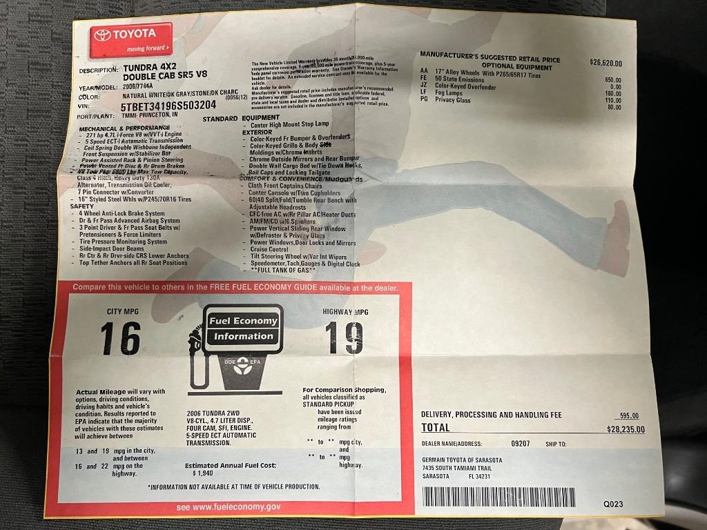 Toyota Tundra SR5 Double Cab 2006