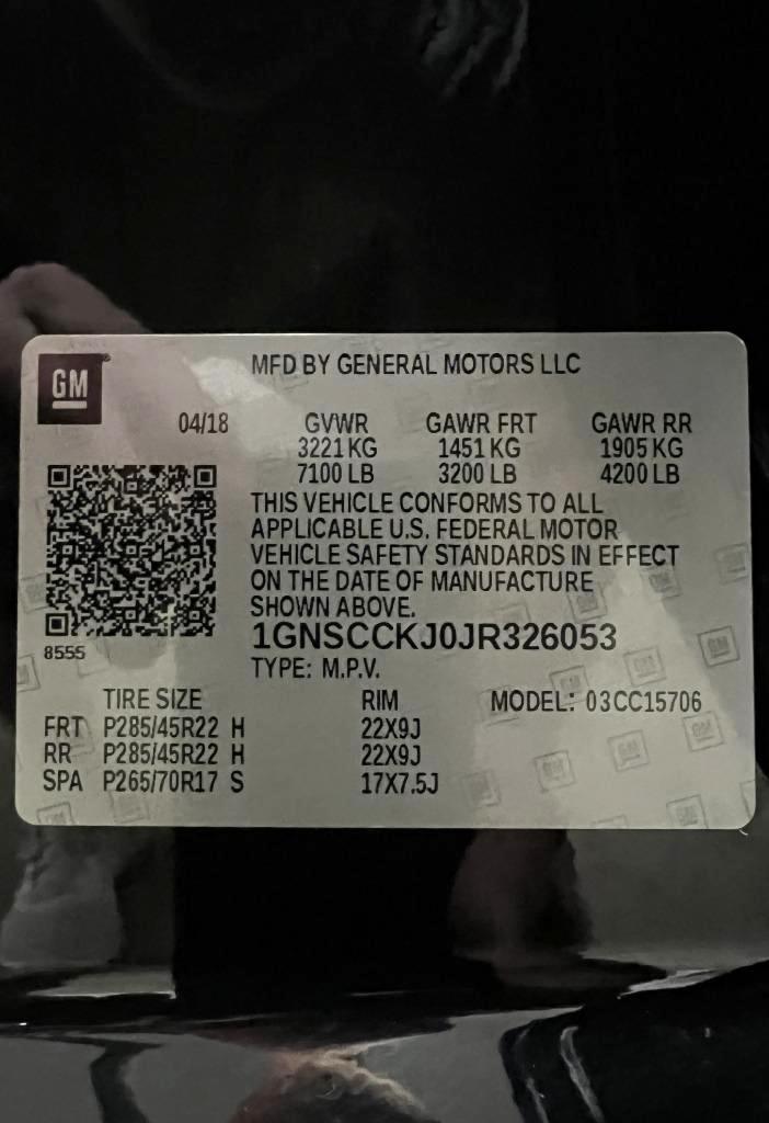 Chevrolet Tahoe Premier 2WD 2018