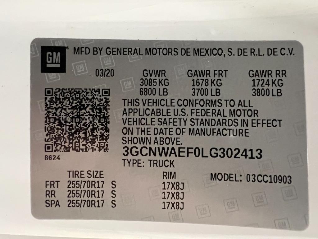 Chevrolet Silverado 1500 Work Truck 2WD 2020