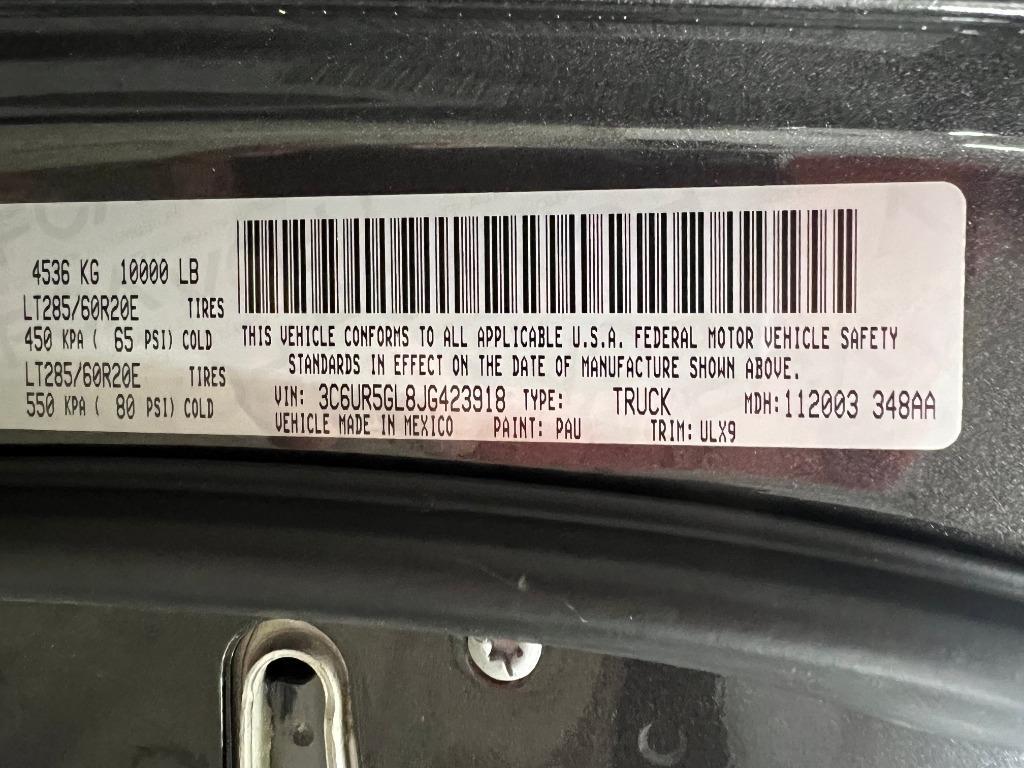 RAM 2500 Longhorn Crew Cab SWB 4WD 2018