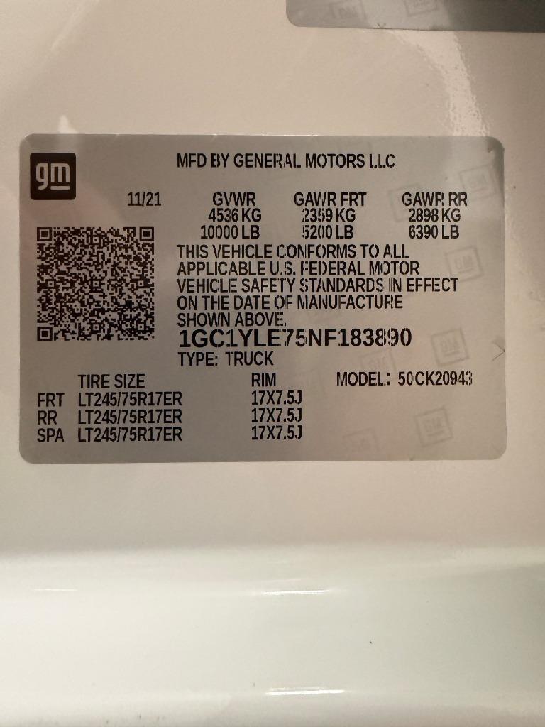 Chevrolet Silverado 2500HD Work Truck Crew Cab Long Box 4WD 2022