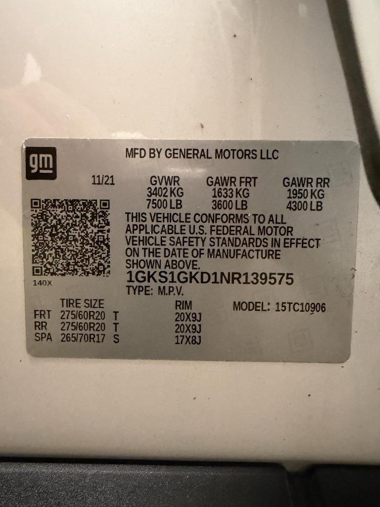 GMC Yukon XL SLT 2WD 2022