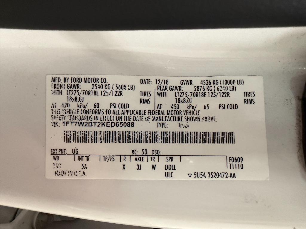Ford F-250 SD Lariat Crew Cab 4WD 2019