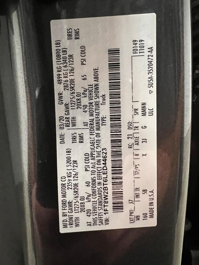 Ford F-250 SD Lariat Crew Cab 4WD 2020